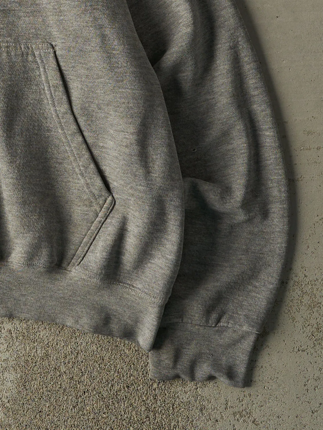 Vintage 90s Grey Blank Hoodie (M) sold by Rebalance Vintage product image thumbnail 4