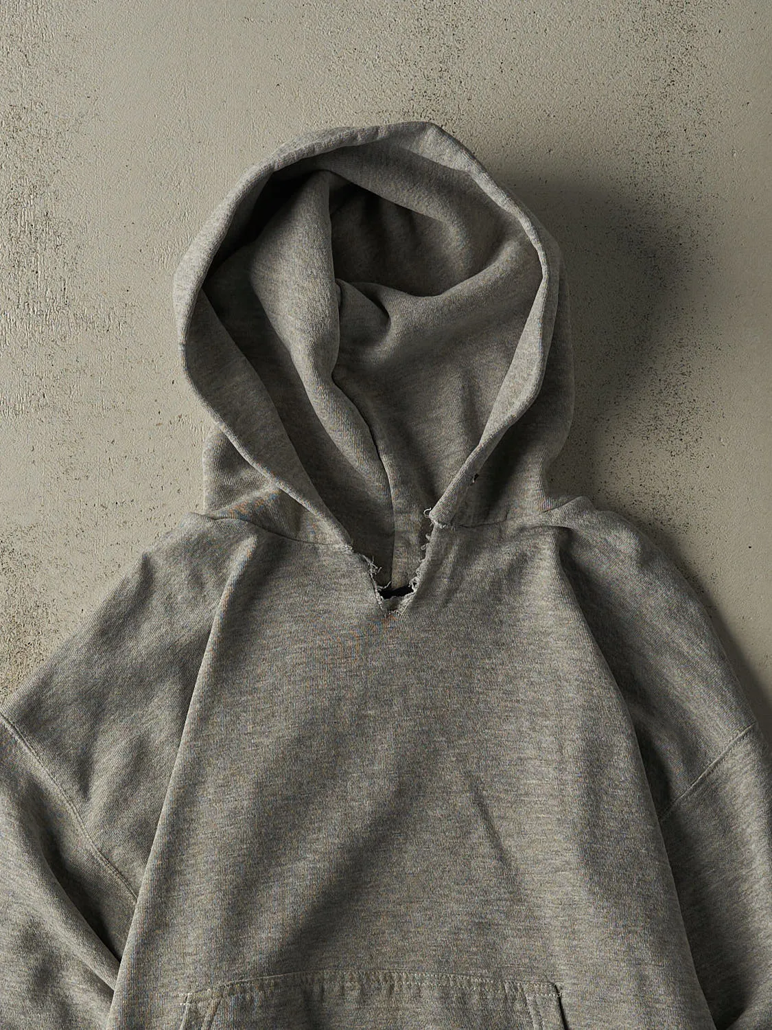 Vintage 90s Grey Blank Hoodie (M) sold by Rebalance Vintage product image thumbnail 2