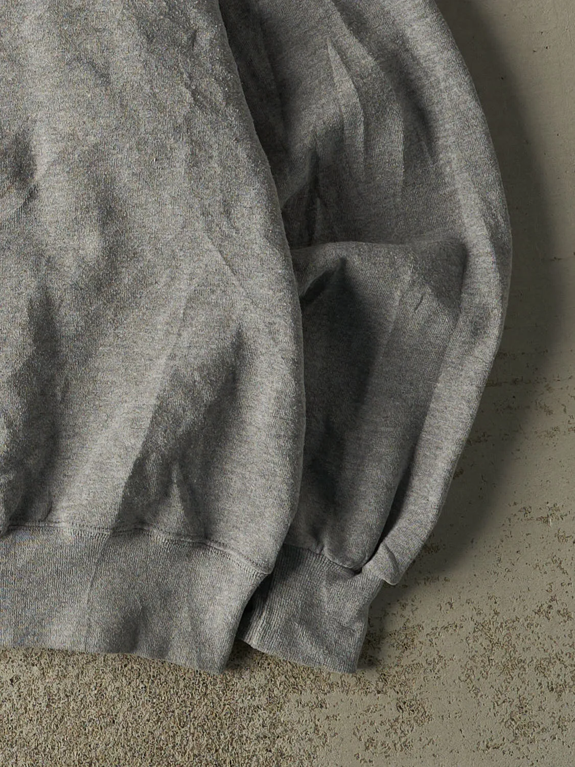 Vintage 90s Grey Purdue University Boilermakers Embroidered Quarter Zip Sweatshirt (L/XL) sold by Rebalance Vintage product image thumbnail 4