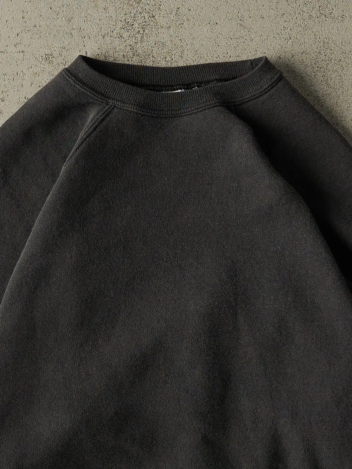 Vintage 80s Charcoal Grey Blank Crewneck (S/M) sold by Rebalance Vintage product image thumbnail 2