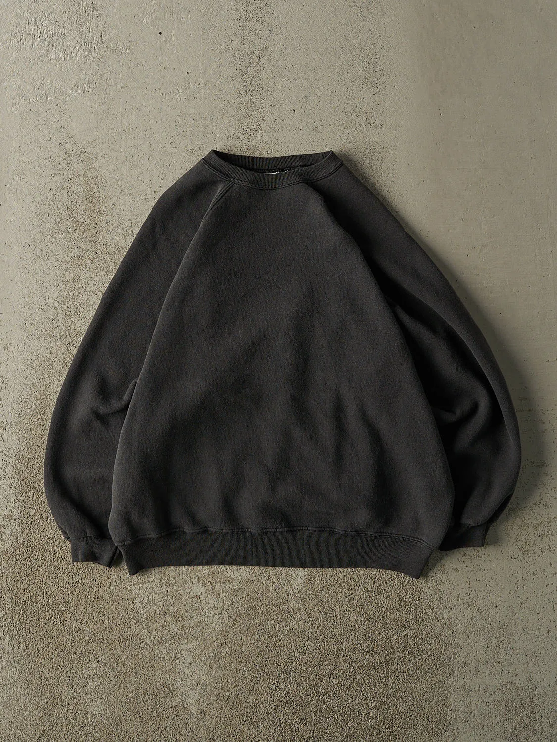 Vintage 80s Charcoal Grey Blank Crewneck (S/M) sold by Rebalance Vintage