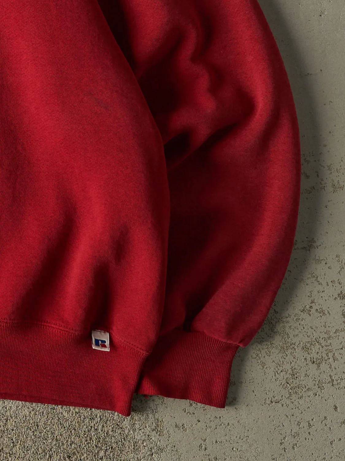 Vintage 90s Red Russell Athletic Blank Crewneck (L) sold by Rebalance Vintage product image thumbnail 3