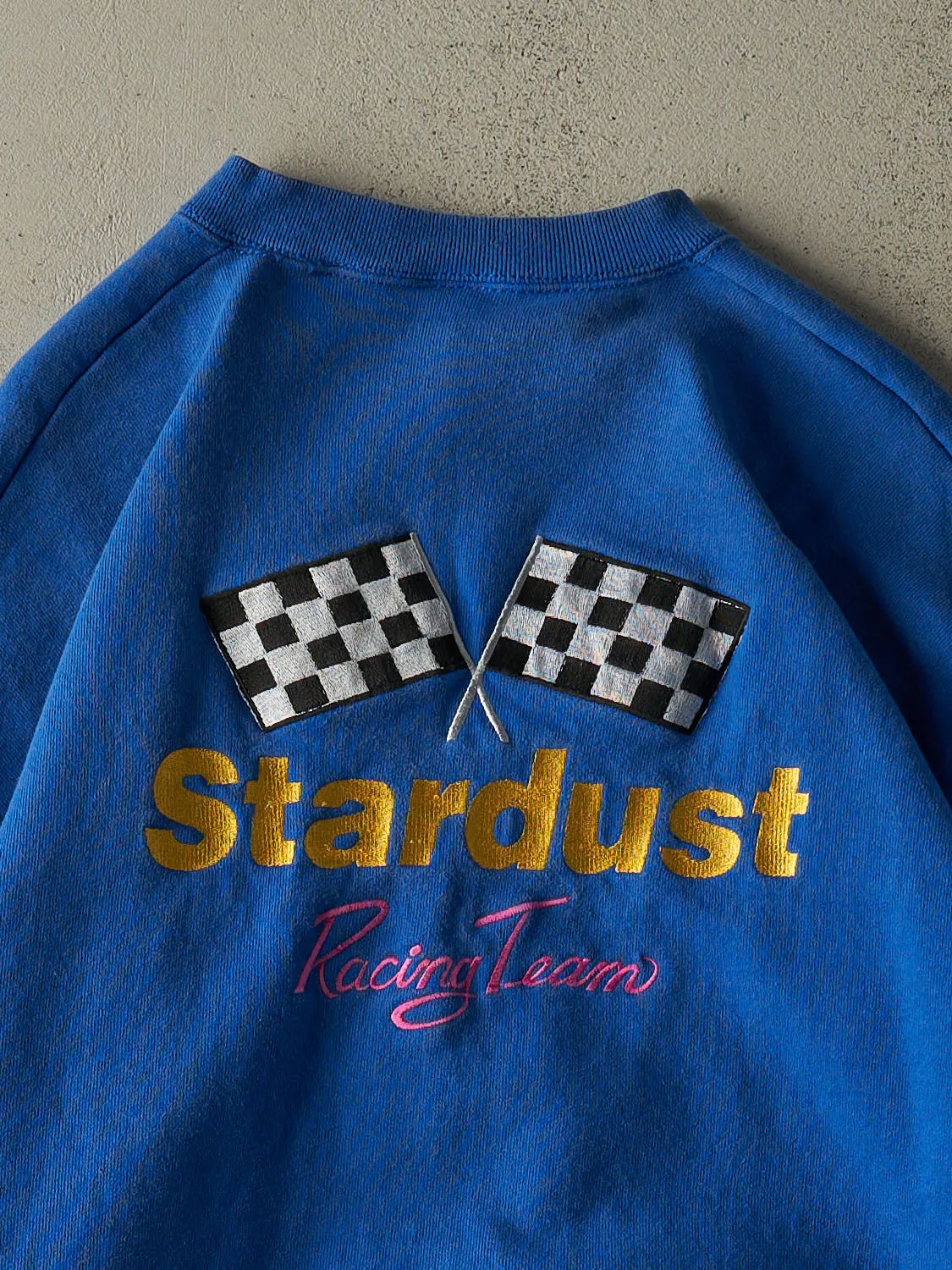 Vintage 80s Blue Stardust Racing Team Embroidered Crewneck (XL) sold by Rebalance Vintage product image thumbnail 4