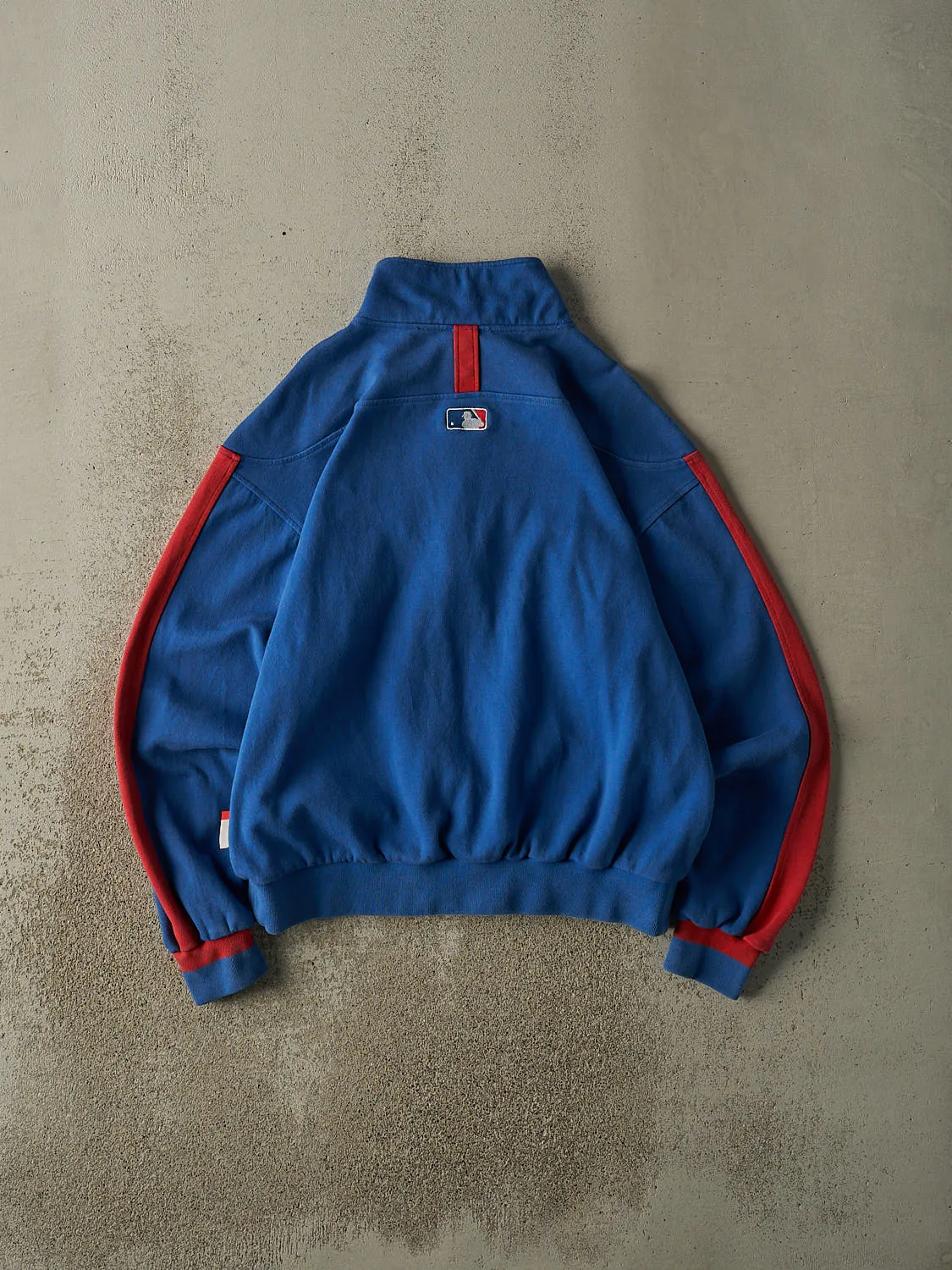 Vintage Y2K Blue Chicago Cubs Embroidered Zip Up Sweatshirt (L) sold by Rebalance Vintage product image thumbnail 2
