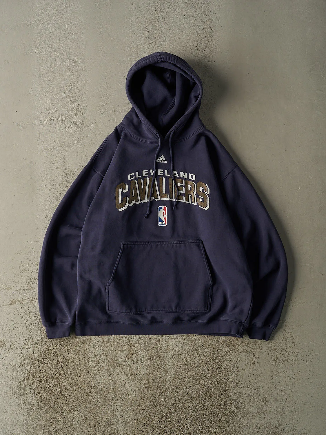 Vintage Y2K Navy Blue Cleveland Cavaliers Adidas Hoodie (XL) sold by Rebalance Vintage