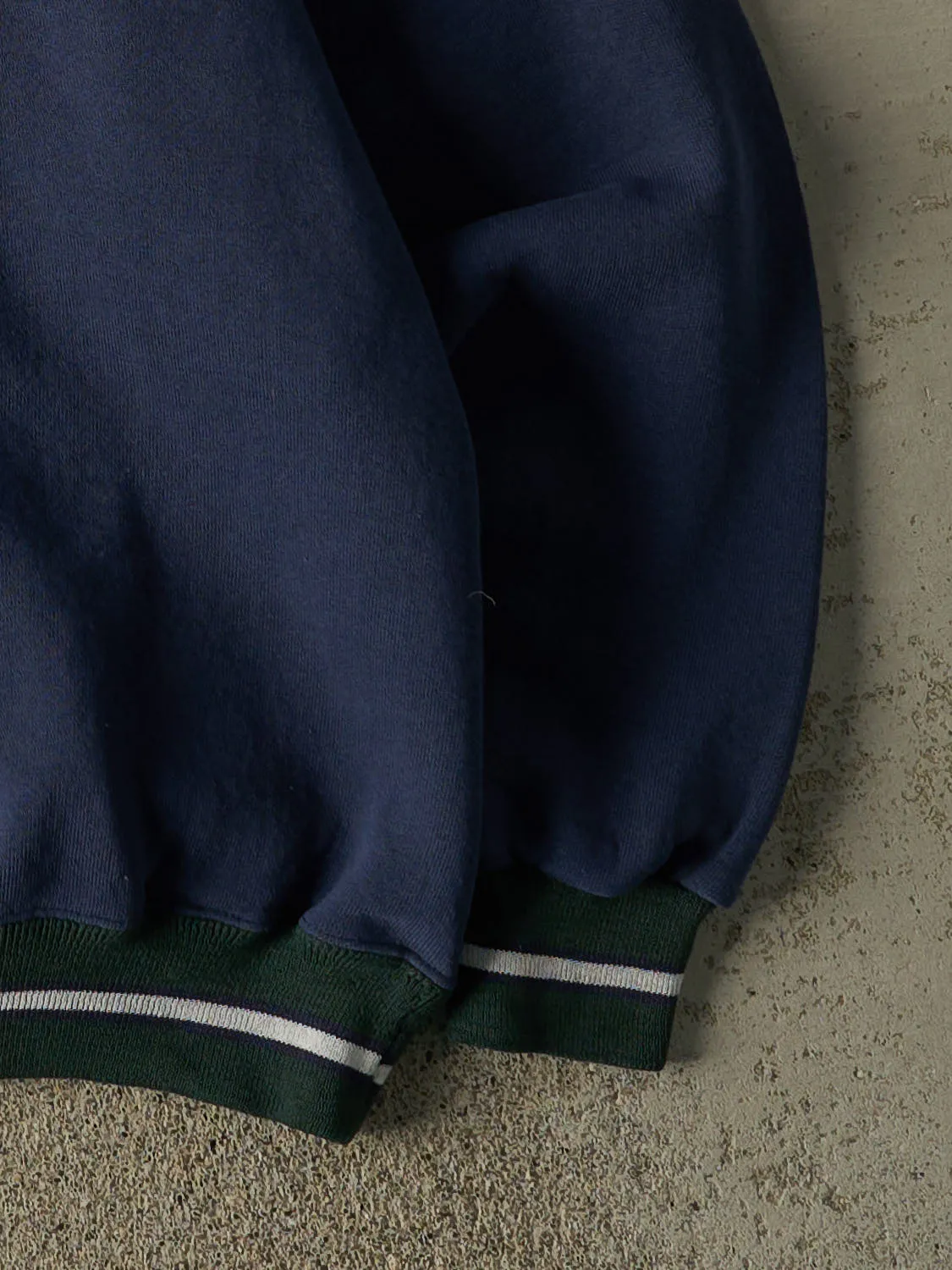 Vintage 90s Navy Blue Wilson Embroidered Crewneck (S/M) sold by Rebalance Vintage product image thumbnail 4