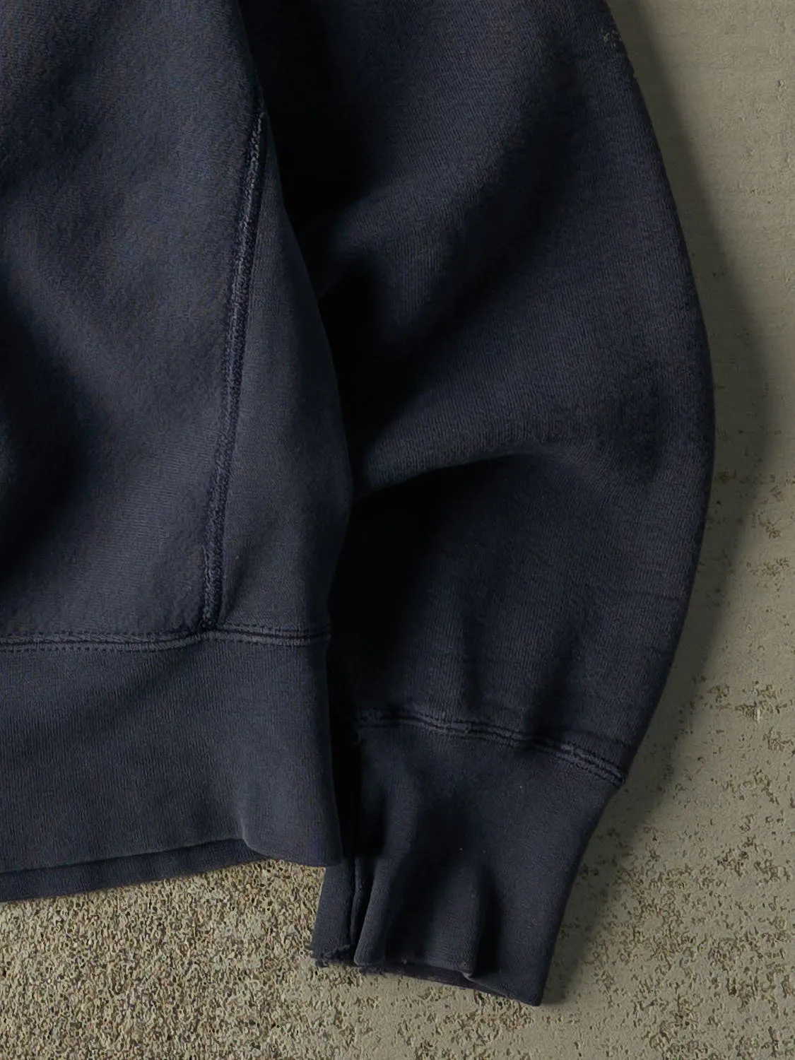 Vintage 90s Sun Faded Navy Davis College Crewneck (M) sold by Rebalance Vintage product image thumbnail 4