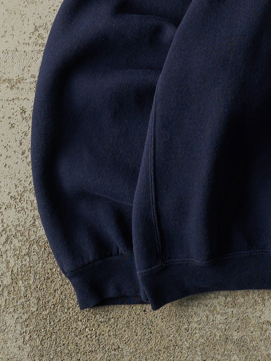 Vintage Y2K Navy Blue Russell Athletic Blank Crewneck (XXL) sold by Rebalance Vintage product image thumbnail 3