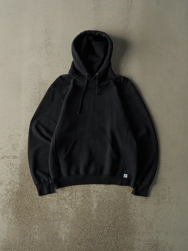 Vintage Y2K Black Russell Athletic Blank Hoodie (S/M) sold by Rebalance Vintage