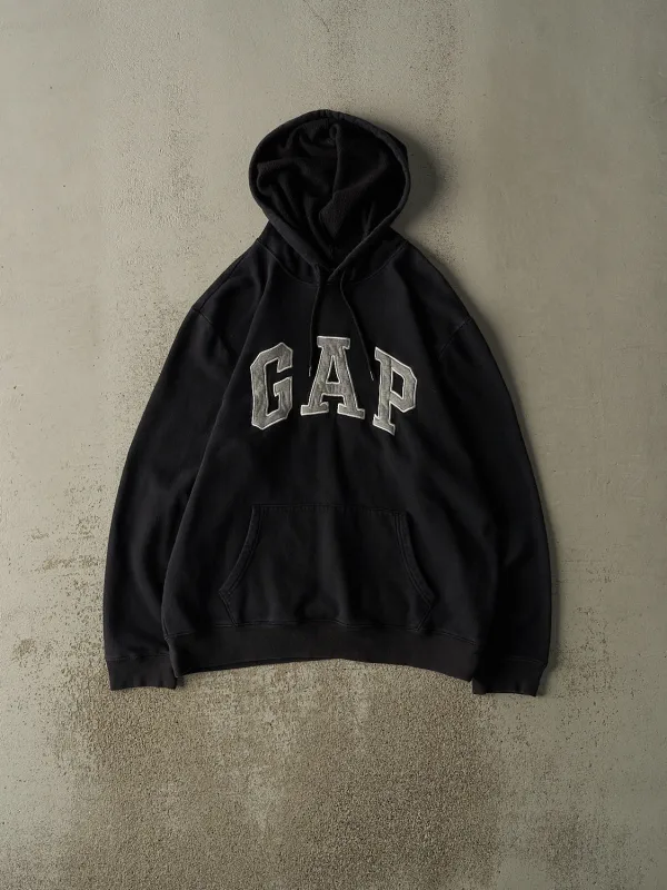 Vintage Y2K Black Gap Embroidered Hoodie (XL) sold by Rebalance Vintage