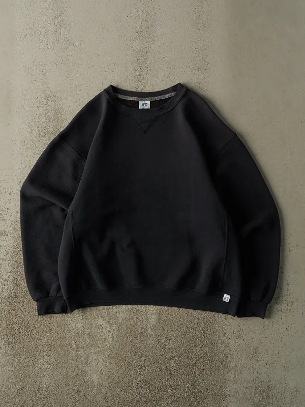 Vintage Y2K Black Russell Athletic Blank Crewneck (L) sold by Rebalance Vintage
