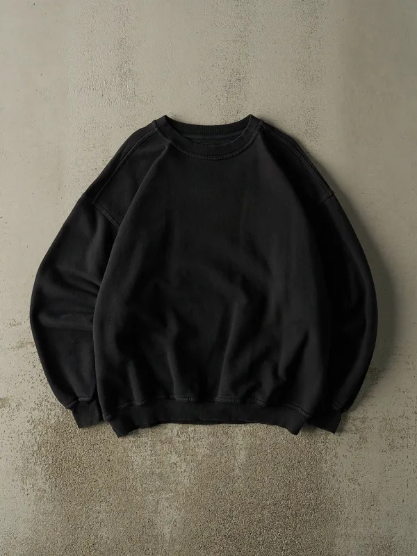 Vintage Y2K Black Russell Athletic Blank Crewneck (L/XL) sold by Rebalance Vintage