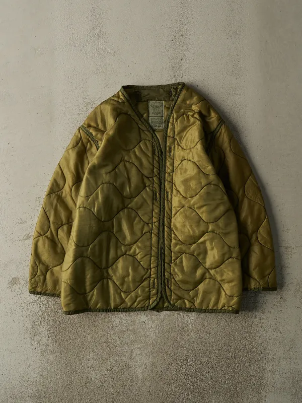 Vintage 90s Green Army Liner Jacket (S/M) sold by Rebalance Vintage