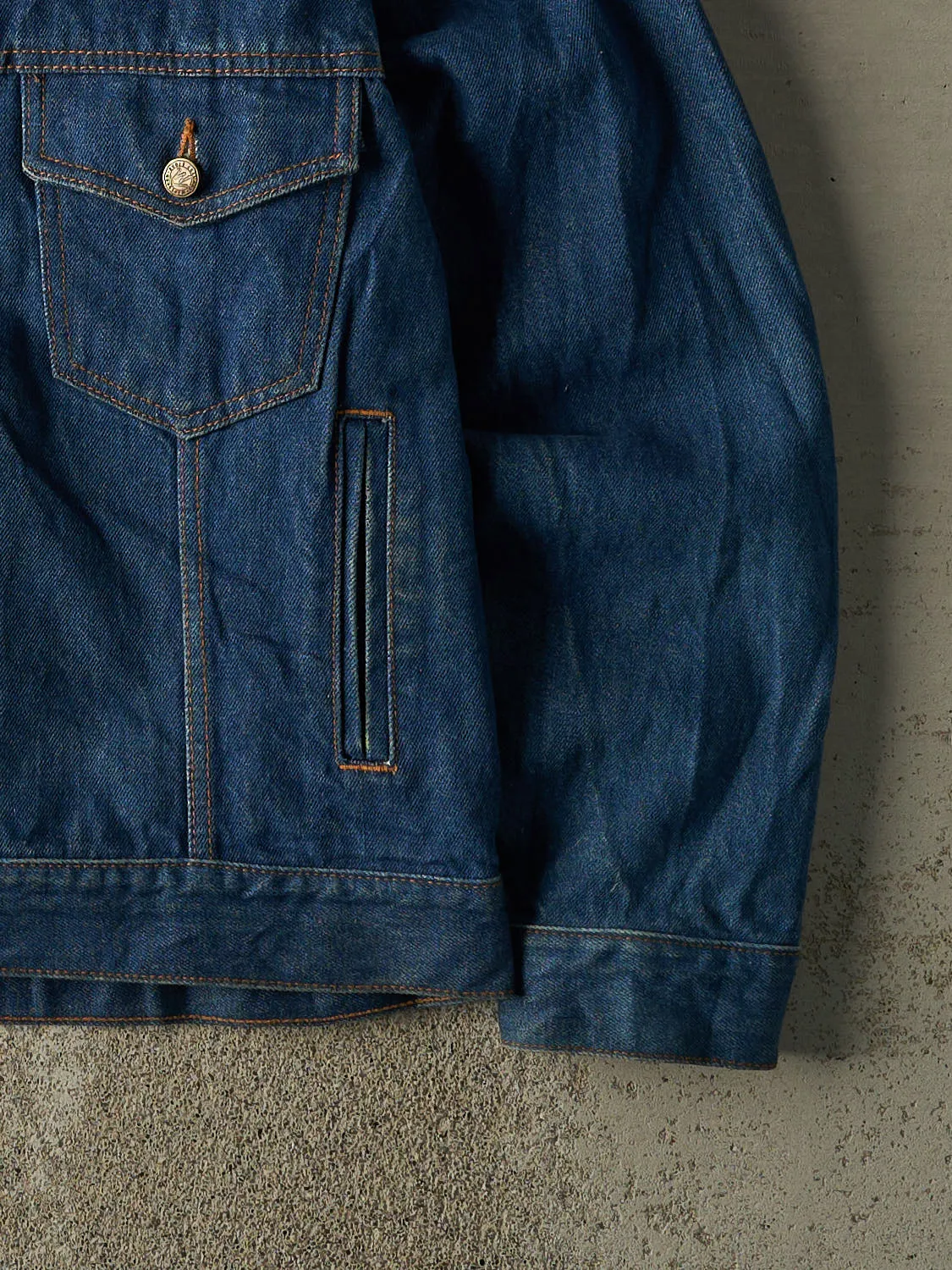 Vintage 80s Dark Wash Marlboro Denim Jacket (M/L) sold by Rebalance Vintage product image thumbnail 3