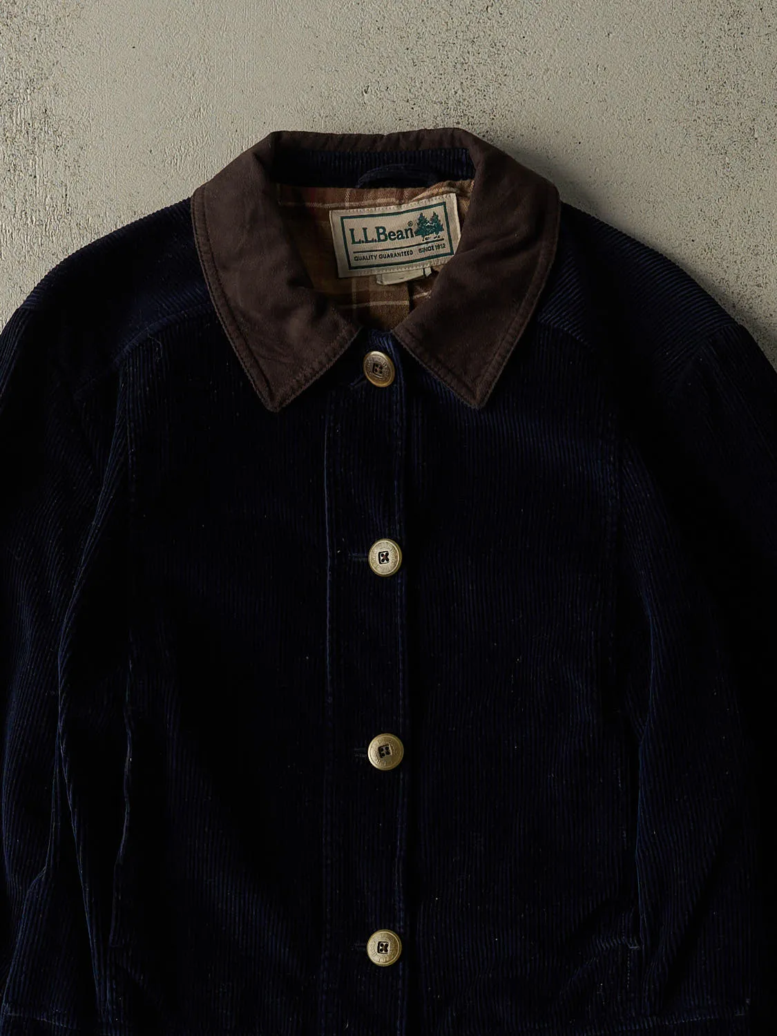 Vintage Y2K Navy Blue LL Bean Corduroy Chore Jacket (S) sold by Rebalance Vintage product image thumbnail 3