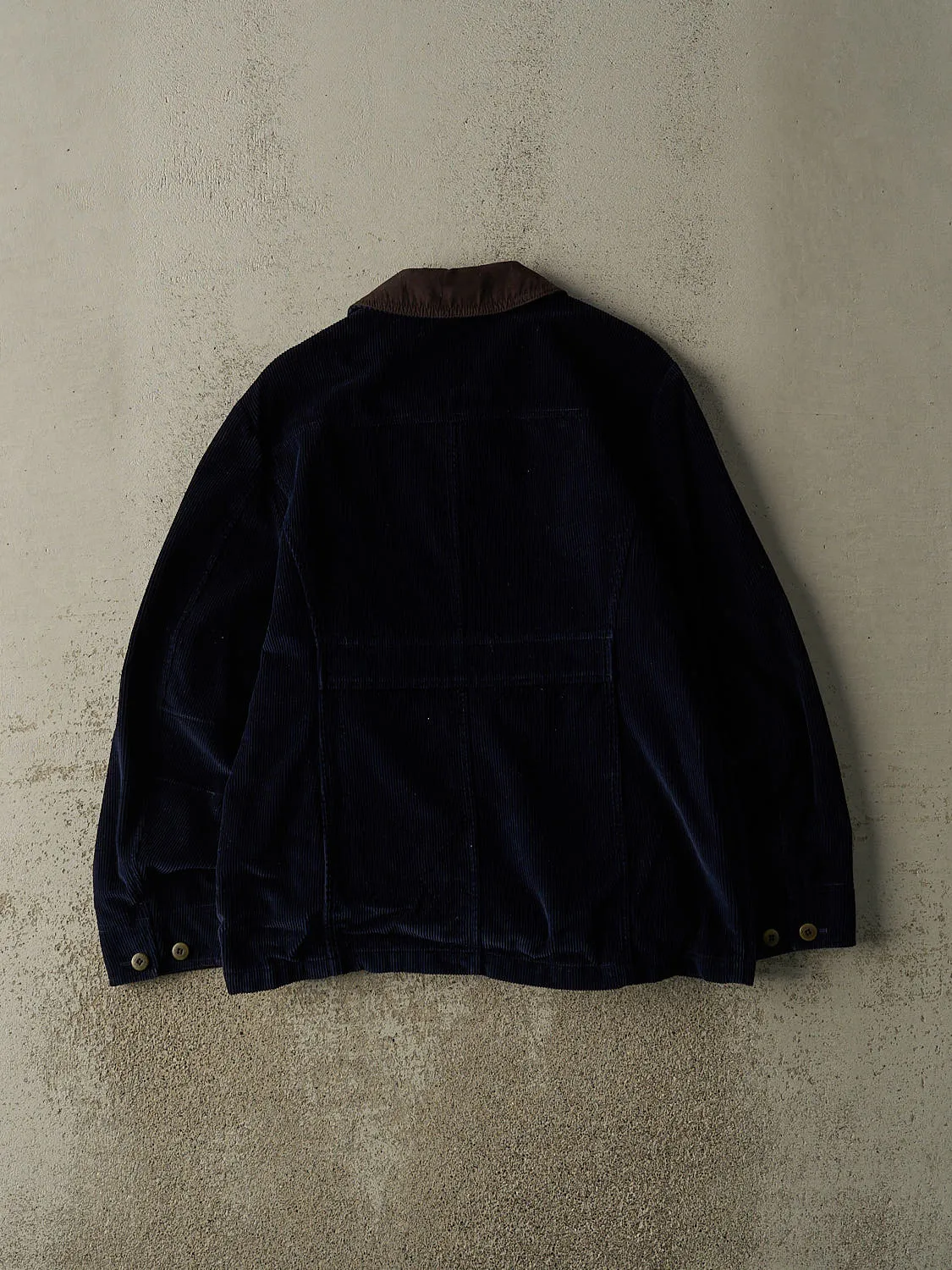 Vintage Y2K Navy Blue LL Bean Corduroy Chore Jacket (S) sold by Rebalance Vintage product image thumbnail 2