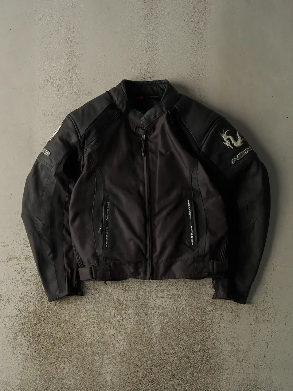 Vintage 90s Black Nexo Biker Jacket (M) sold by Rebalance Vintage