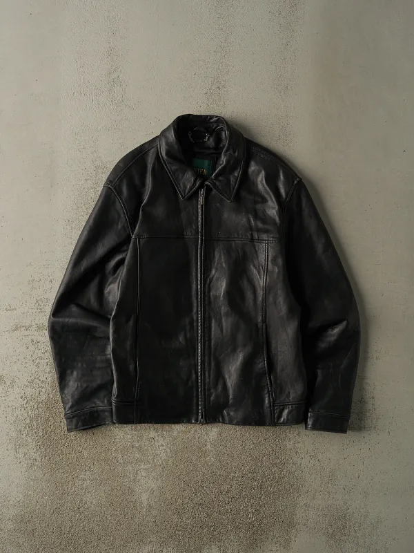 Vintage 90s Black Danier Soft Leather Jacket (L) sold by Rebalance Vintage
