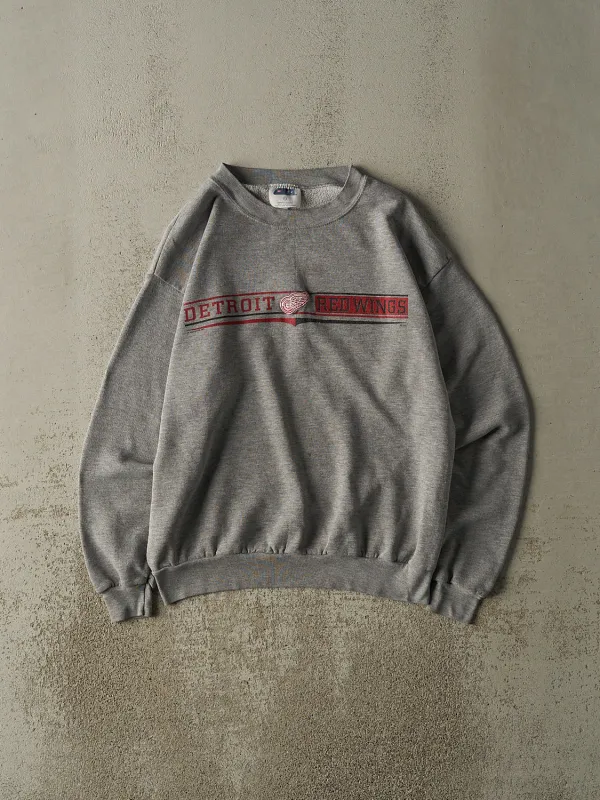 Vintage Y2K Grey Detroit Red Wings Crewneck (M/L) sold by Rebalance Vintage
