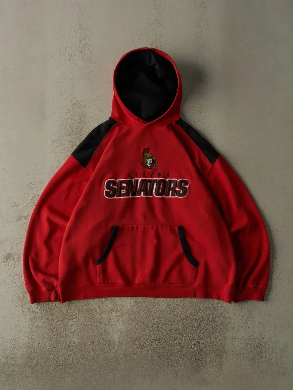 Vintage Y2K Red Ottawa Senators Embroidered Hoodie (L/XL) sold by Rebalance Vintage