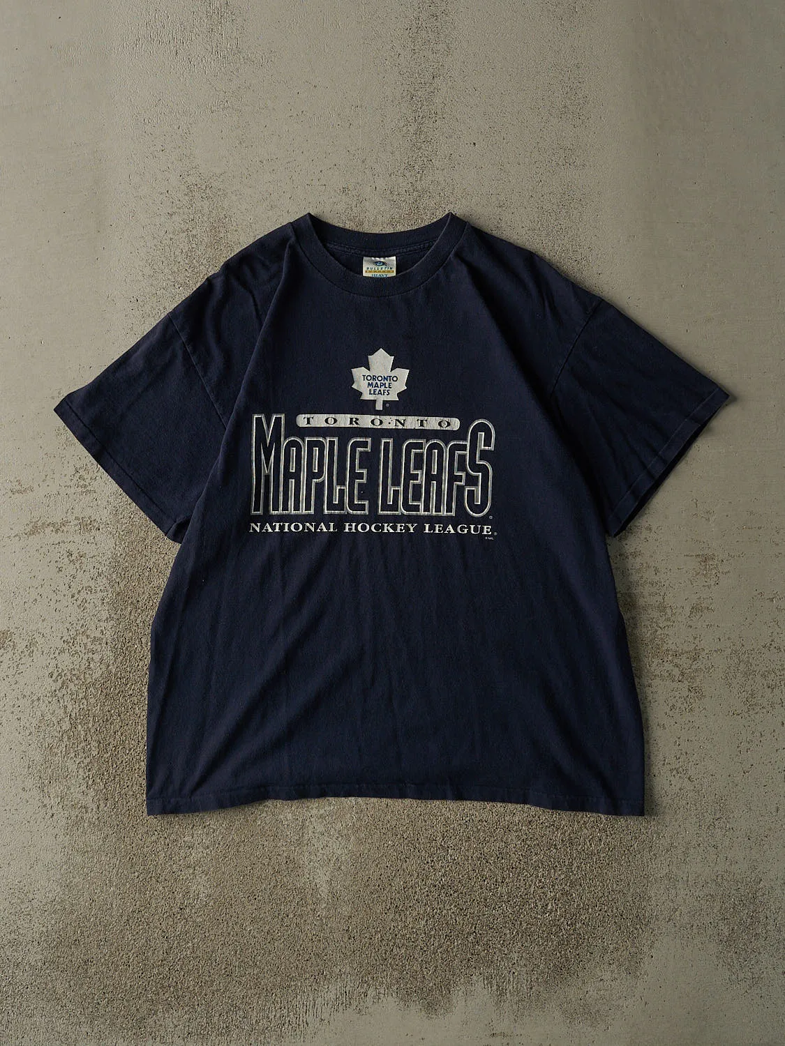 Vintage Y2K Navy Blue Toronto Maple Leafs Tee (L) sold by Rebalance Vintage