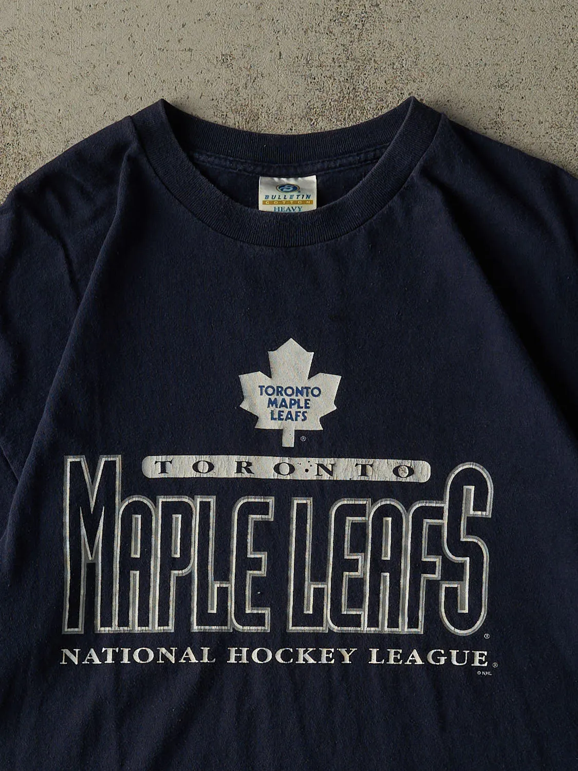Vintage Y2K Navy Blue Toronto Maple Leafs Tee (L) sold by Rebalance Vintage product image thumbnail 2