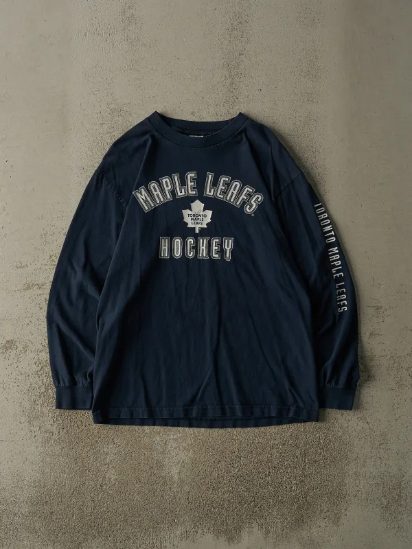Vintage Y2K Navy Blue Toronto Maple Leafs Long Sleeve (M/L) sold by Rebalance Vintage