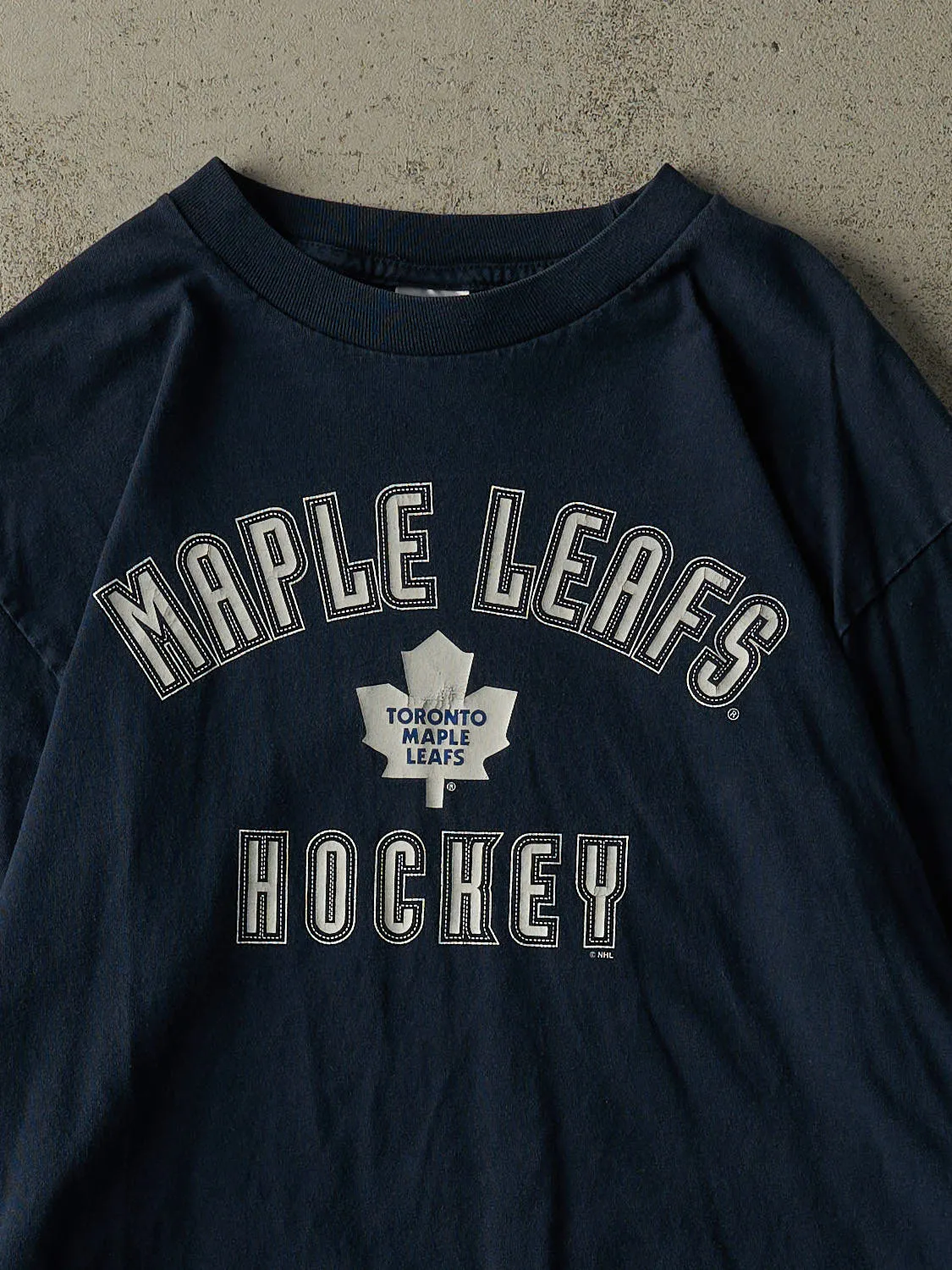 Vintage Y2K Navy Blue Toronto Maple Leafs Long Sleeve (M/L) sold by Rebalance Vintage product image thumbnail 2