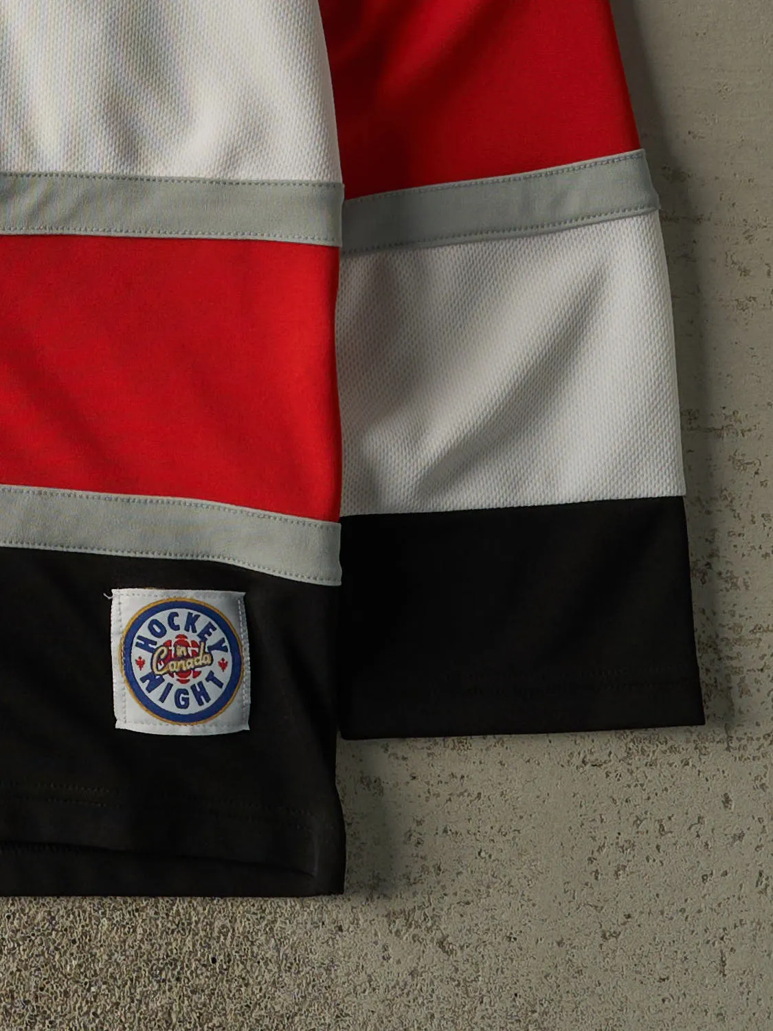 Vintage Y2K White Hockey Night in Canada Embroidered Hockey Jersey (XXL/XXXL) sold by Rebalance Vintage product image thumbnail 3