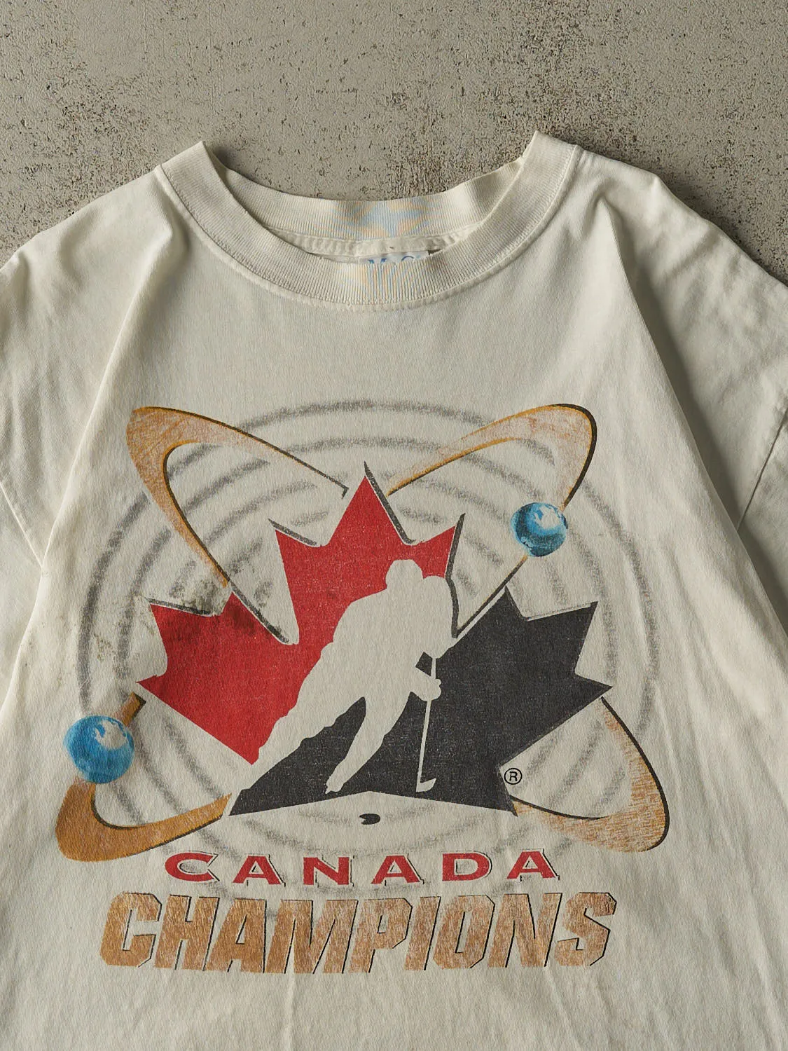 Vintage Y2K White Team Canada Champions Tee (L) sold by Rebalance Vintage product image thumbnail 2