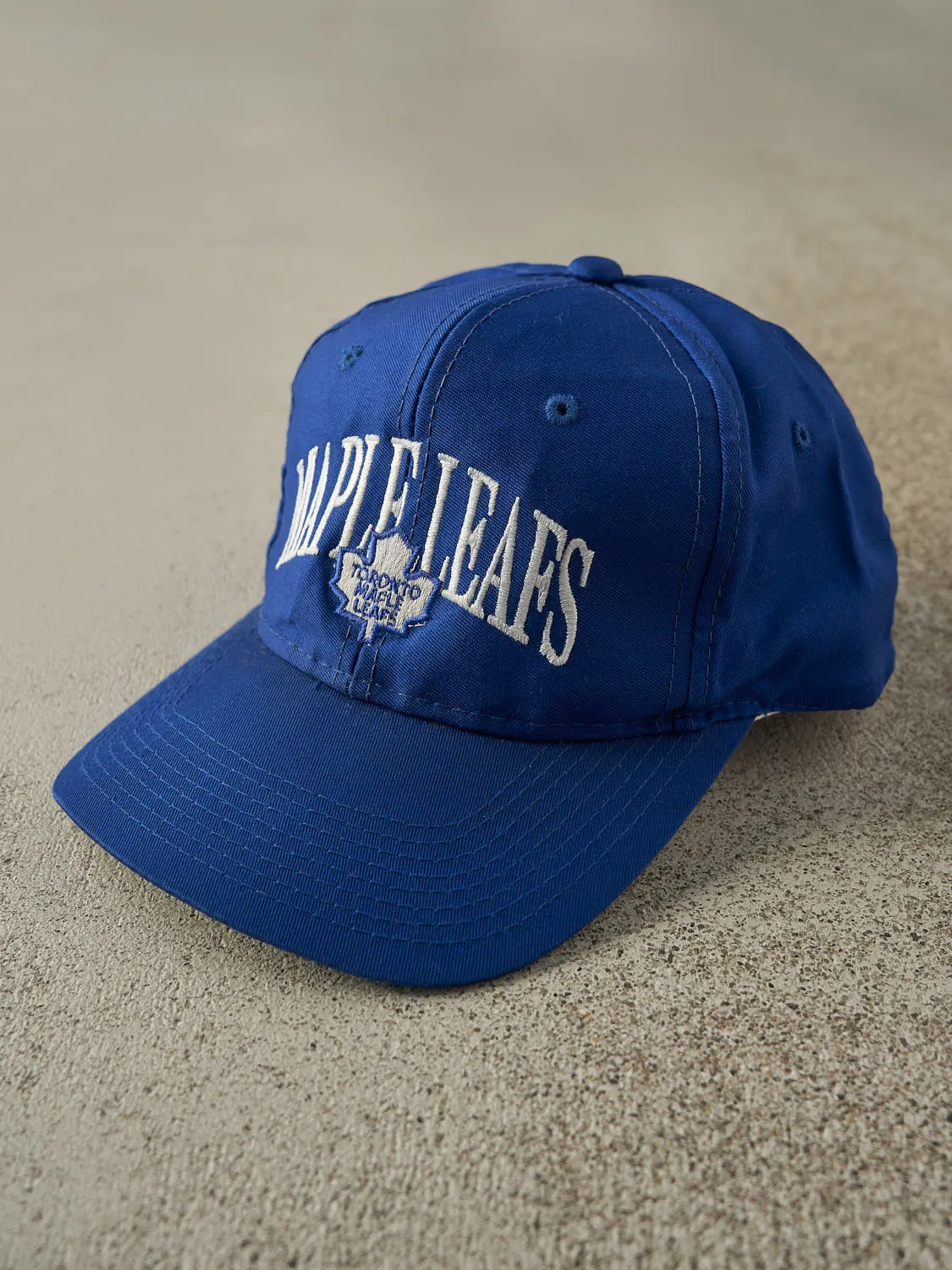 Vintage 90s Blue Toronto Maple Leafs Embroidered Snapback sold by Rebalance Vintage product image thumbnail 2