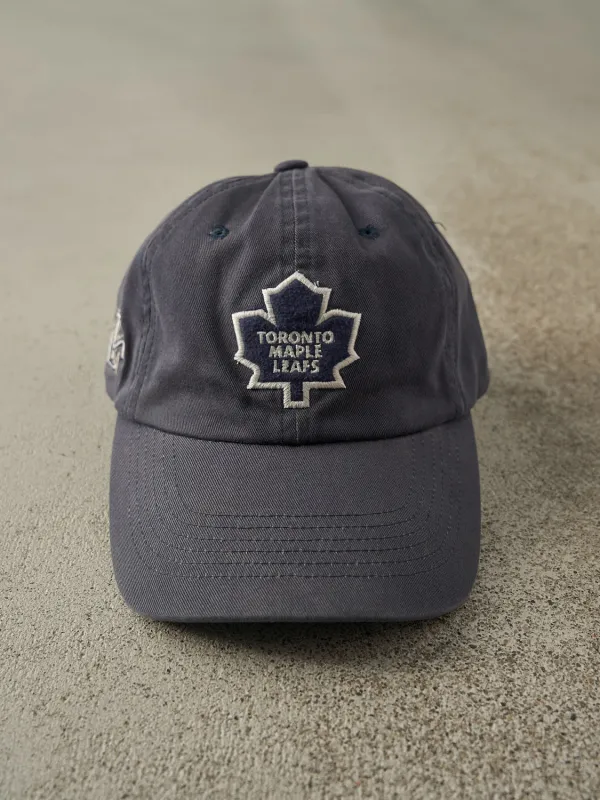 Vintage Y2K Sun Faded Navy Toronto Maple Leafs Strapback sold by Rebalance Vintage