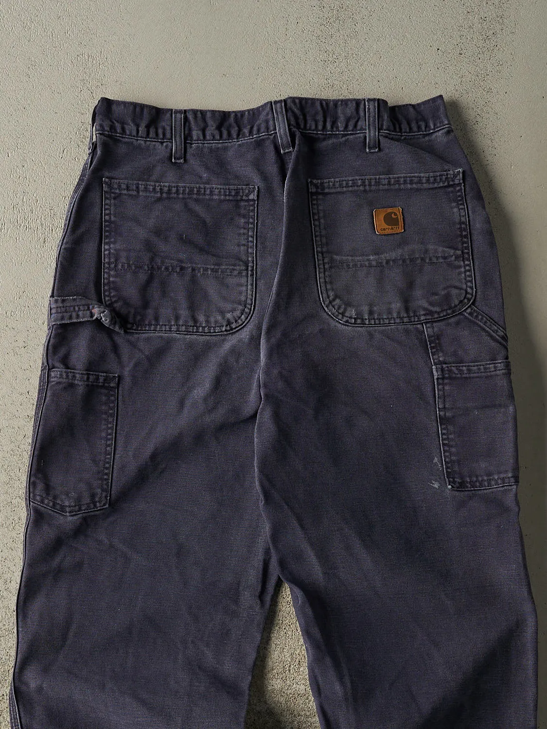 Vintage 90s Sun Faded Navy Carhartt Carpenter Pants (32x30) sold by Rebalance Vintage product image thumbnail 4