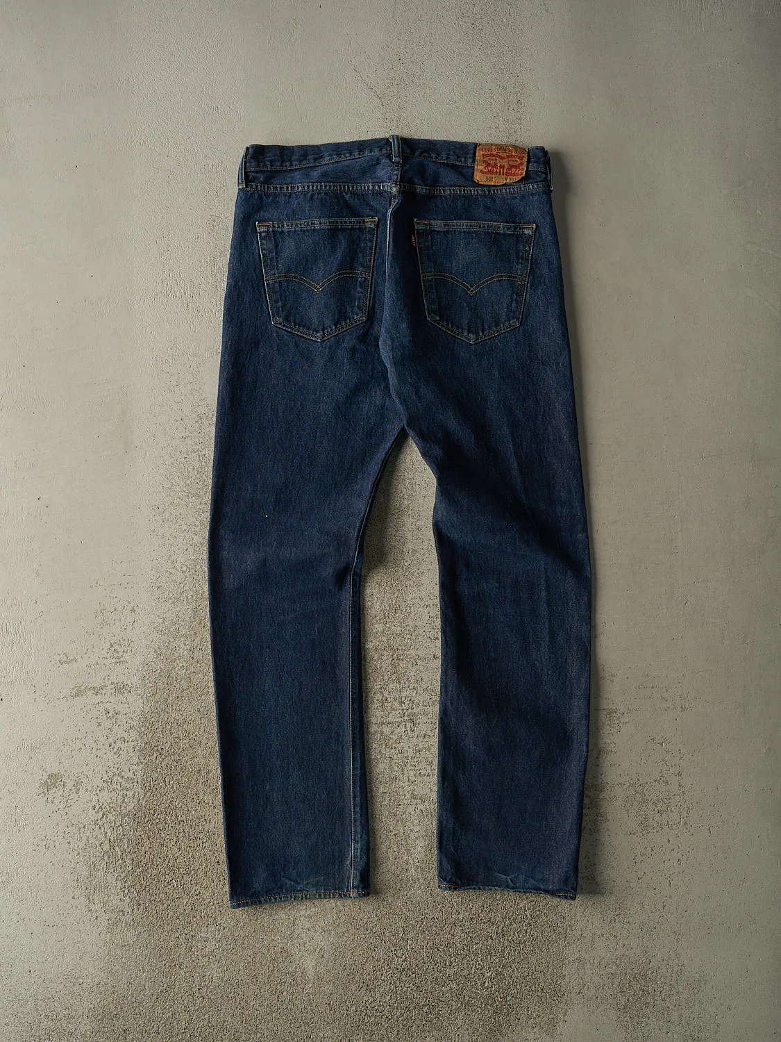 Vintage Y2K Dark Wash Levi's 501 Jeans (36x34) sold by Rebalance Vintage product image thumbnail 2