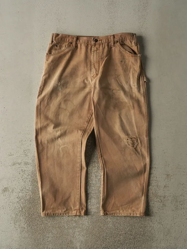 Vintage 90s Camel Dickies Carpenter Work Pants (36x27.5) sold by Rebalance Vintage