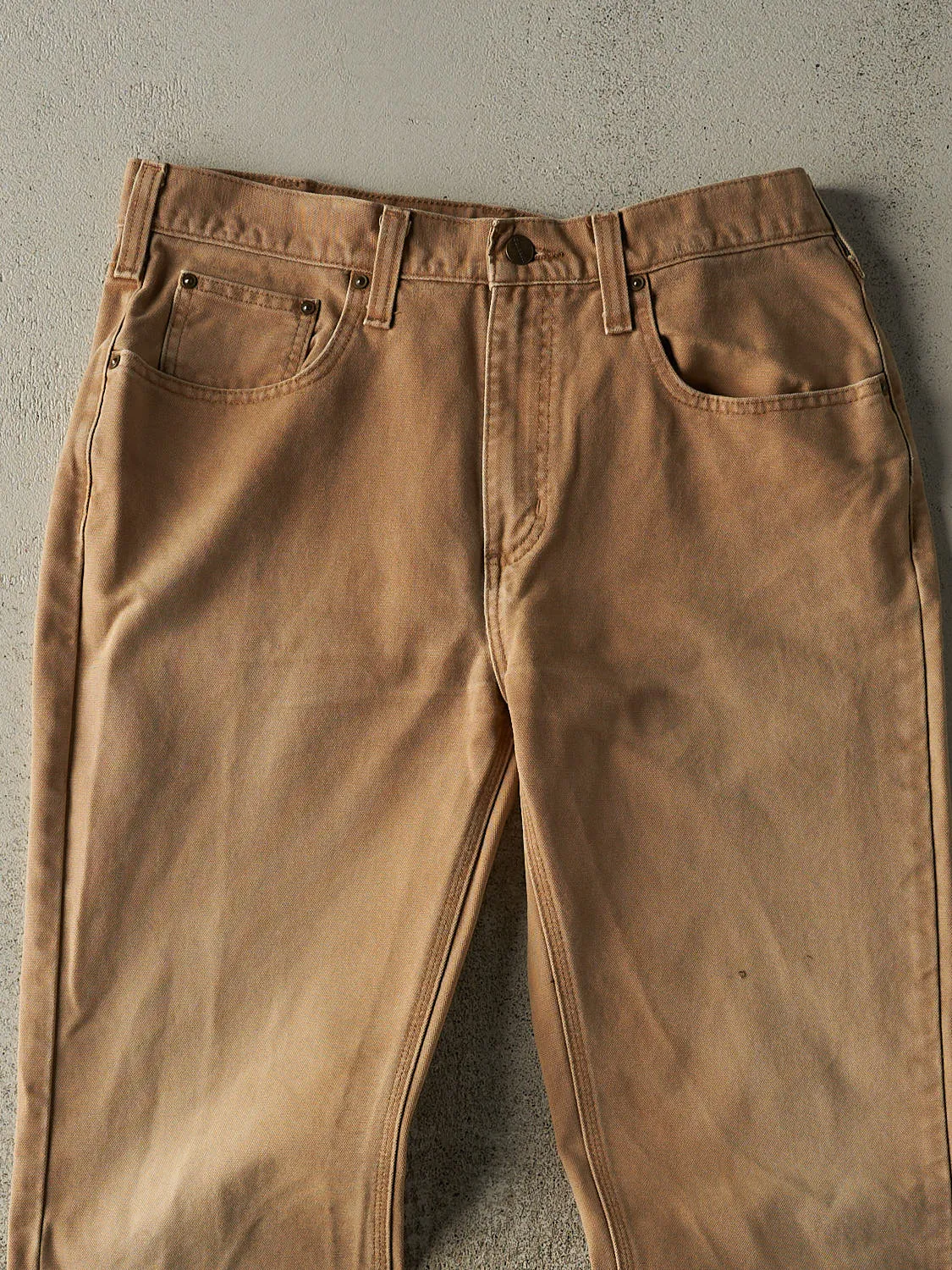 Vintage Y2K Camel Carhartt Work Pants (33.5x31) sold by Rebalance Vintage product image thumbnail 3