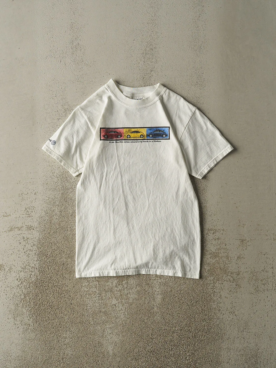 Vintage Y2K White Volkswagen Tee (XS ) sold by Rebalance Vintage