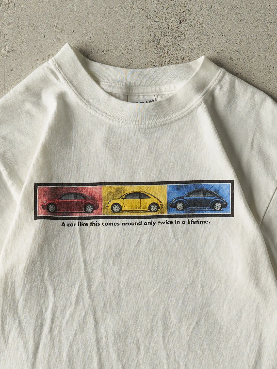 Vintage Y2K White Volkswagen Tee (XS ) sold by Rebalance Vintage product image thumbnail 3