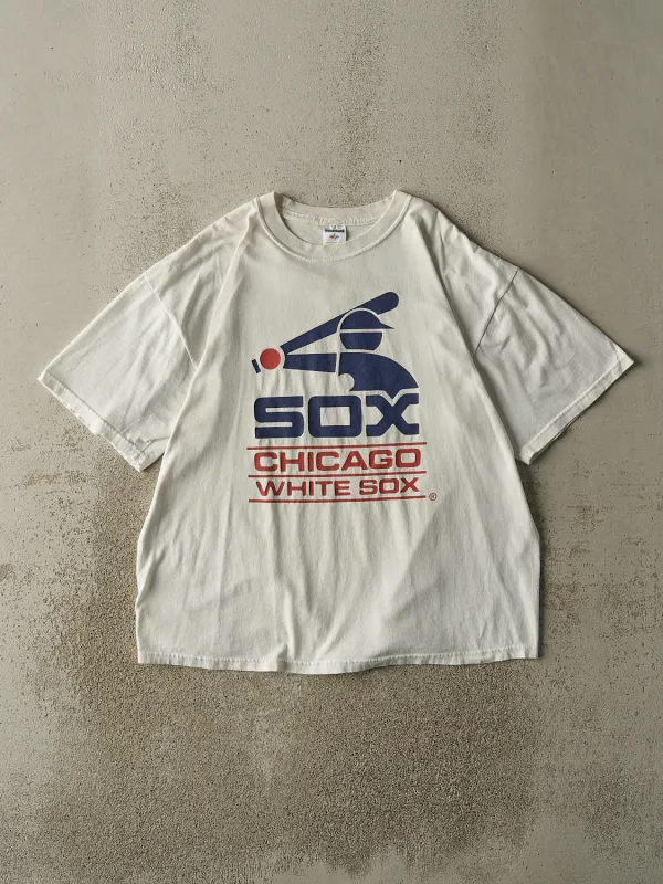 Vintage Y2K White Chicago White Sox Tee (L/XL) sold by Rebalance Vintage