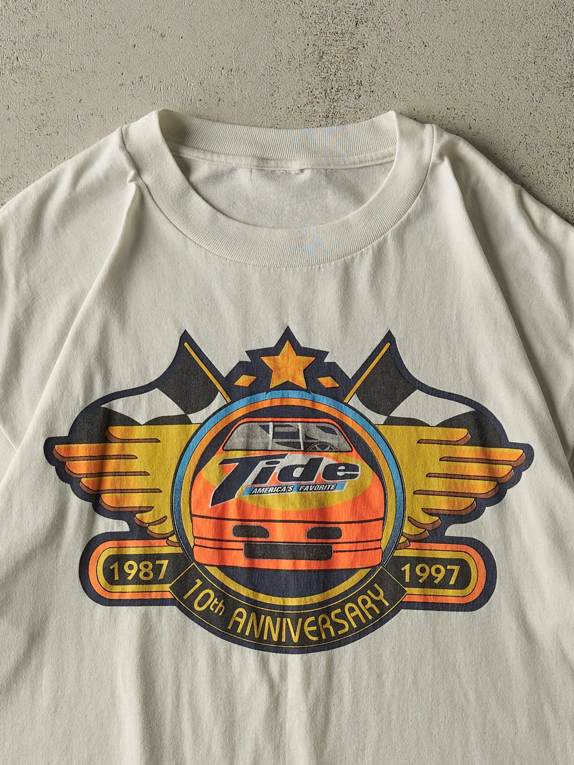 Vintage 97' White Tide Racing Tee (L/XL) sold by Rebalance Vintage product image thumbnail 2