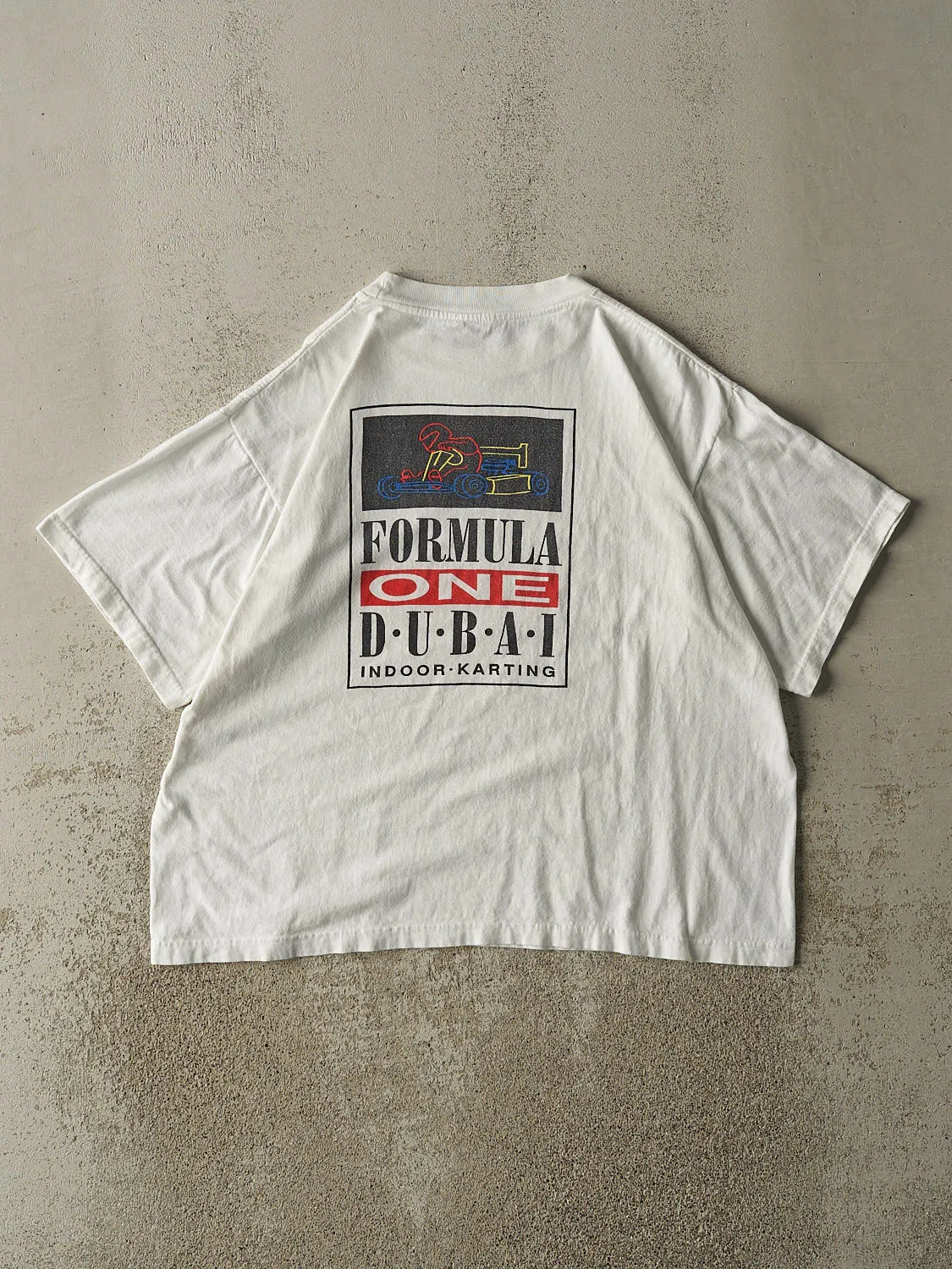 Vintage 90s White Formula One Dubai Tee (M/L) sold by Rebalance Vintage product image thumbnail 2