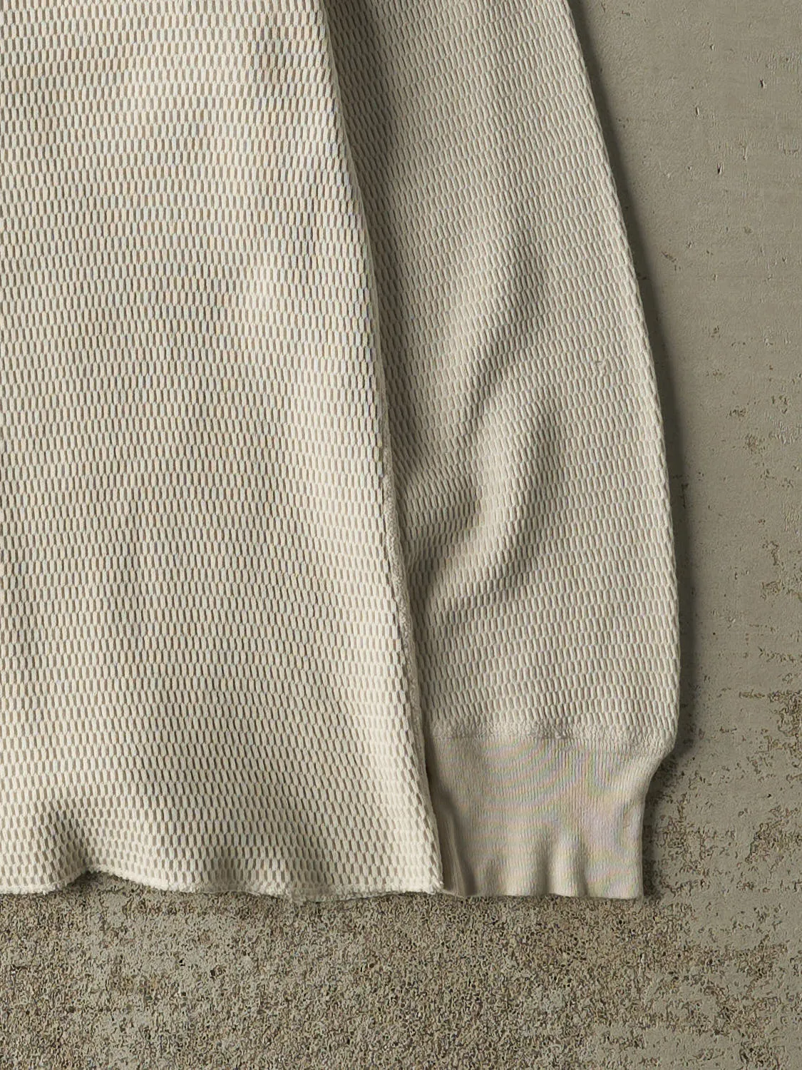 Vintage 90s White Thermal Long Sleeve (XS/S) sold by Rebalance Vintage product image thumbnail 4