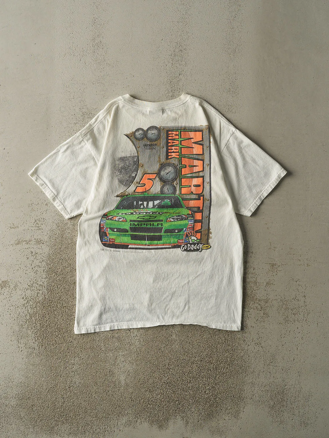 Vintage 10' White Mark Martin Nascar Racing Tee (L) sold by Rebalance Vintage product image thumbnail 2