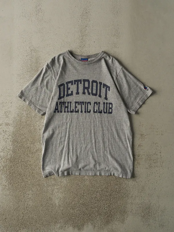 Vintage Y2K Grey Detroit Athletic Club Champion Tee (S/M) sold by Rebalance Vintage