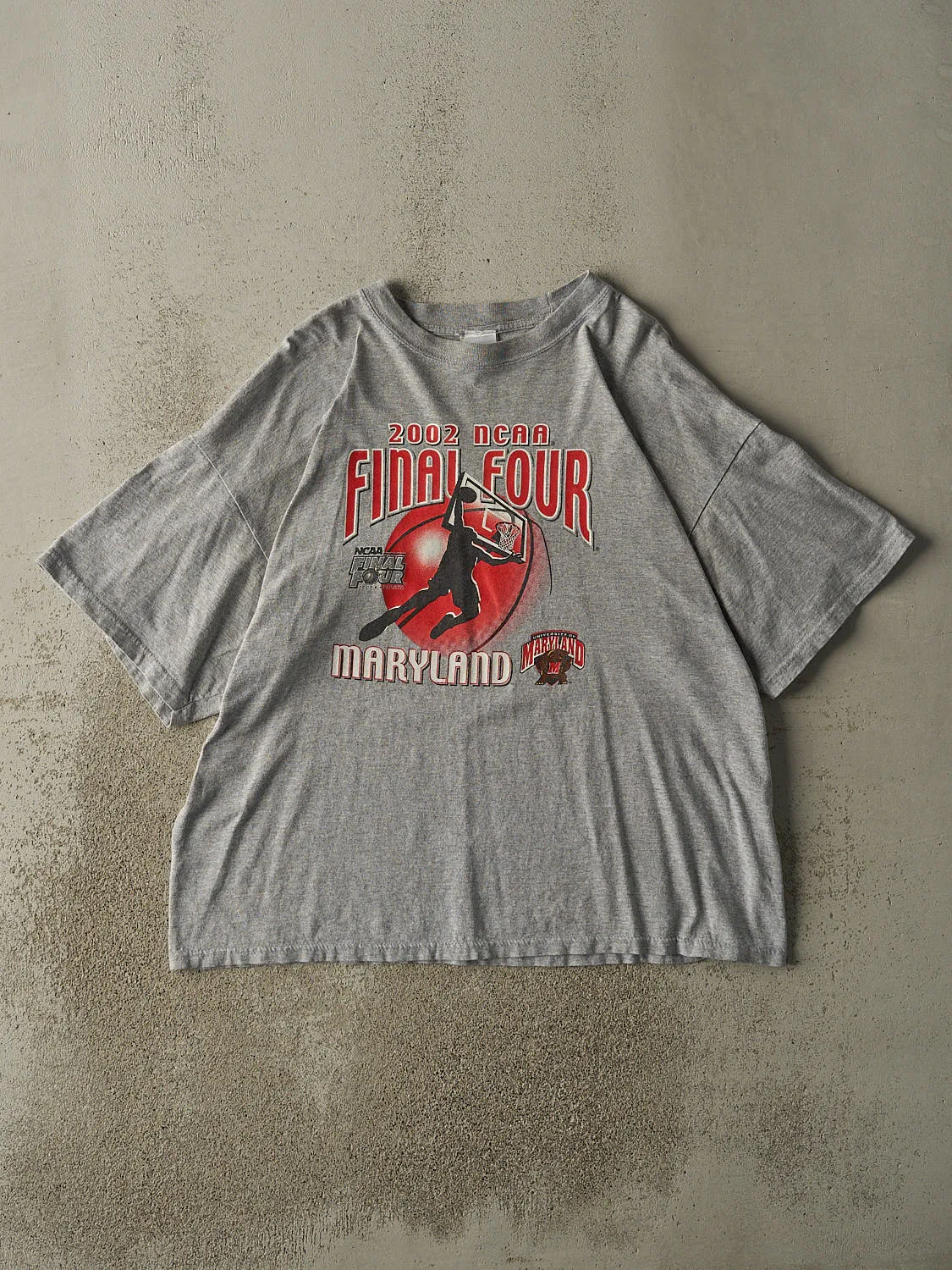 Vintage 02' Grey NCAA Final Four University of Maryland Tee (XL/XXL) sold by Rebalance Vintage