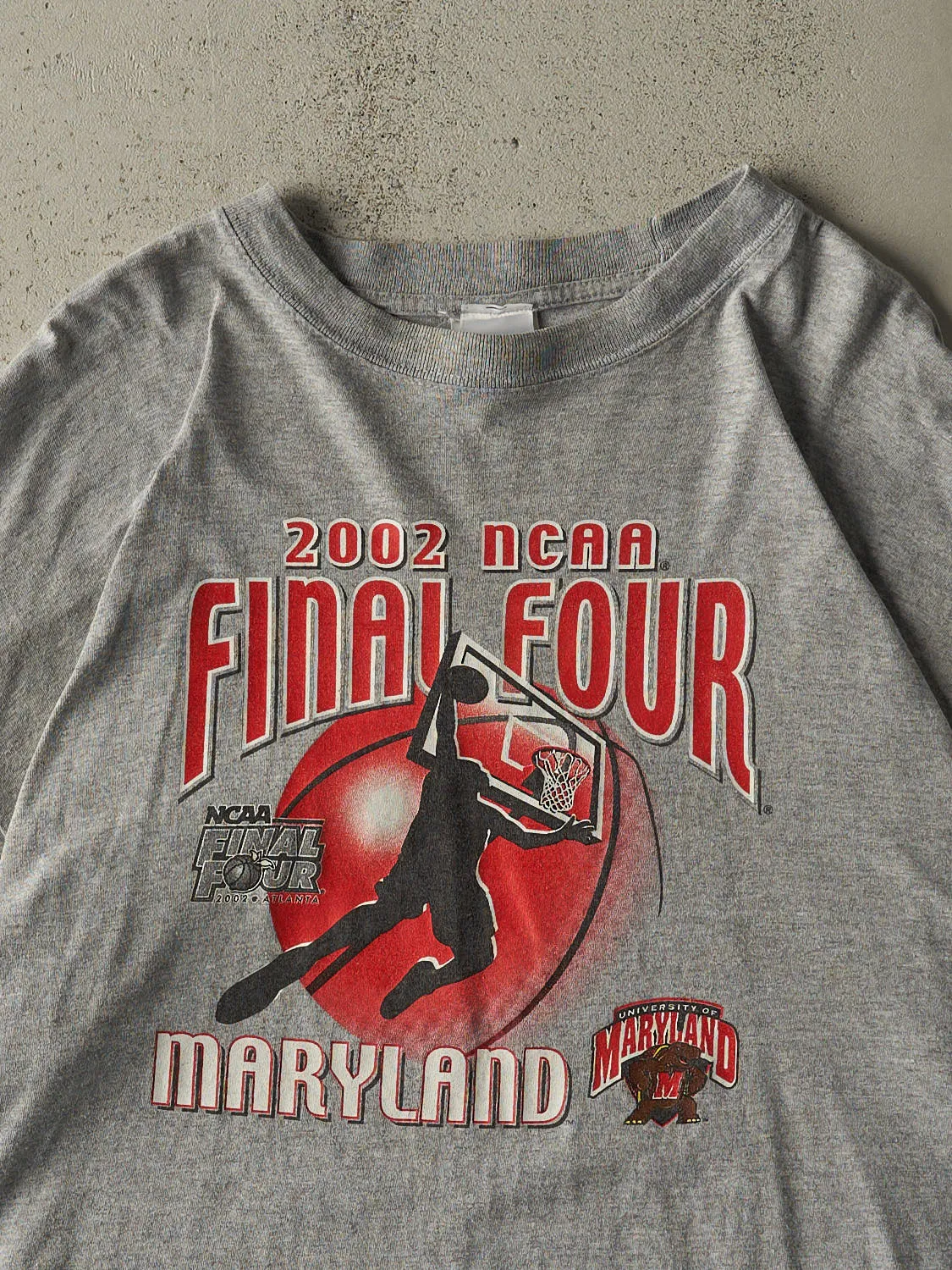 Vintage 02' Grey NCAA Final Four University of Maryland Tee (XL/XXL) sold by Rebalance Vintage product image thumbnail 2