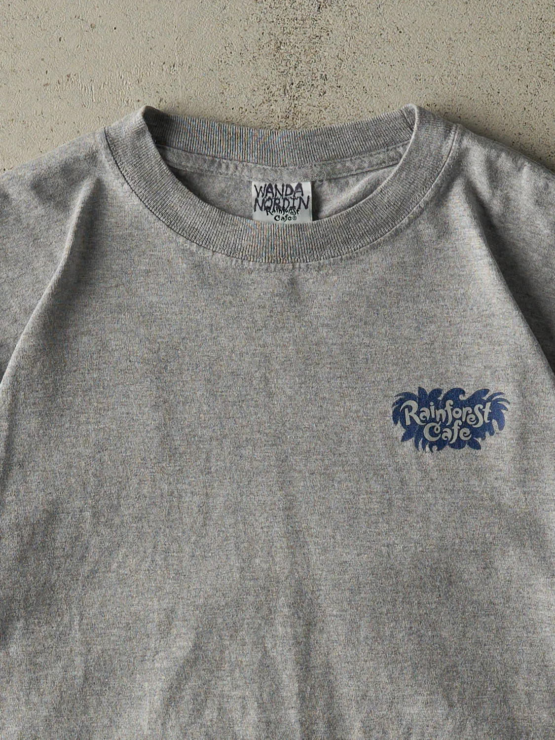Vintage Y2K Grey Rainforest Cafe San Antonio Tee (L) sold by Rebalance Vintage product image thumbnail 3