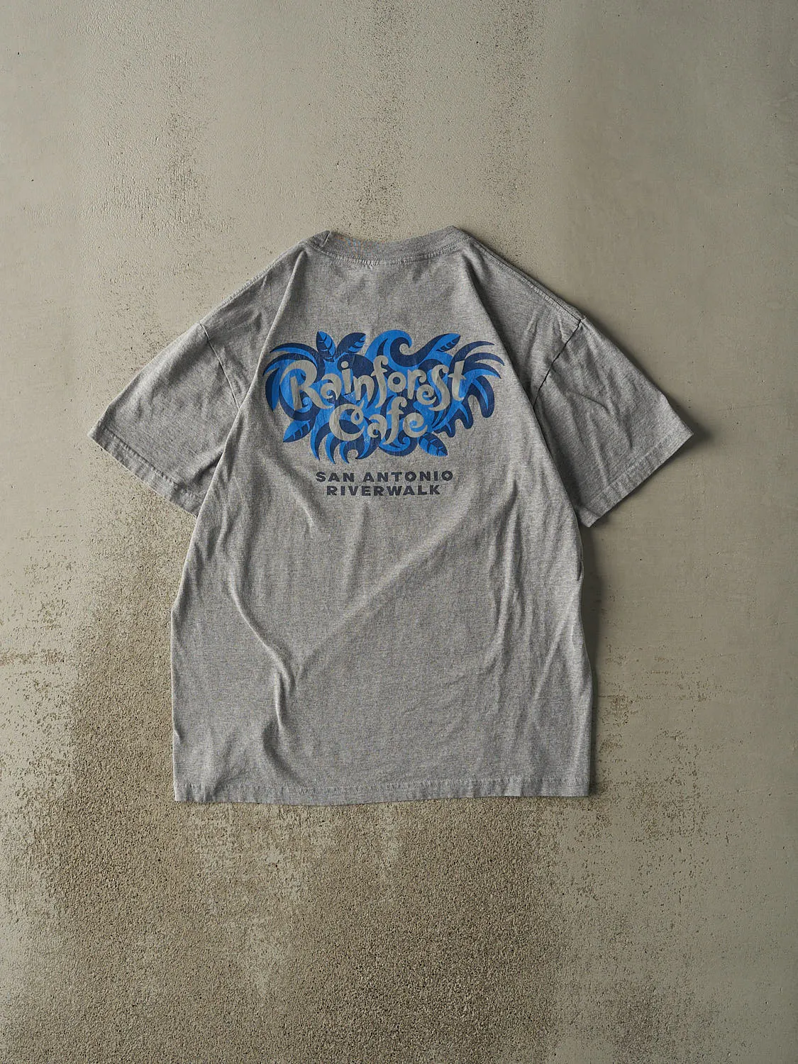 Vintage Y2K Grey Rainforest Cafe San Antonio Tee (L) sold by Rebalance Vintage product image thumbnail 2