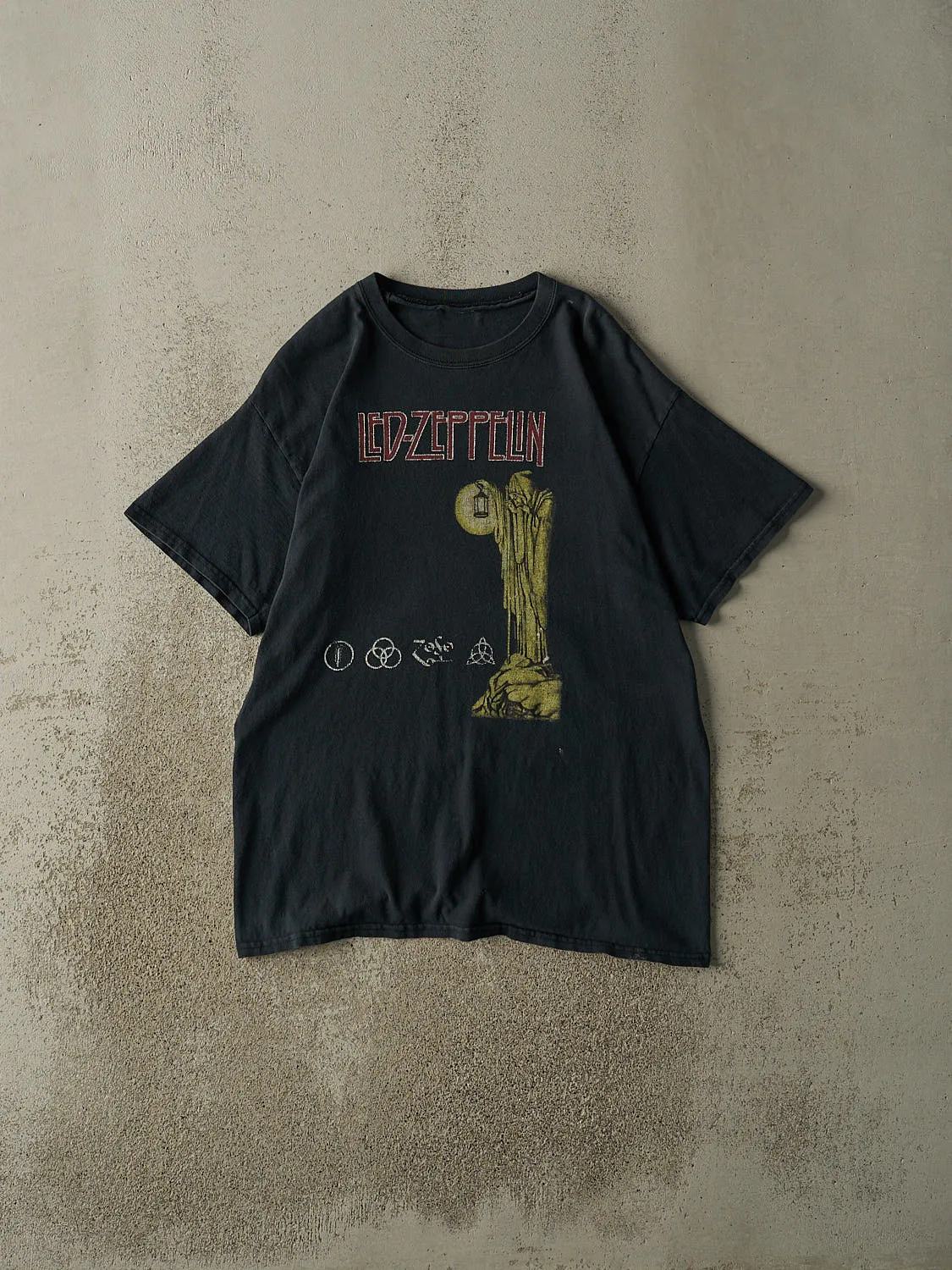 Vintage Y2K Faded Black Led Zeppelin Tee (M/L) sold by Rebalance Vintage