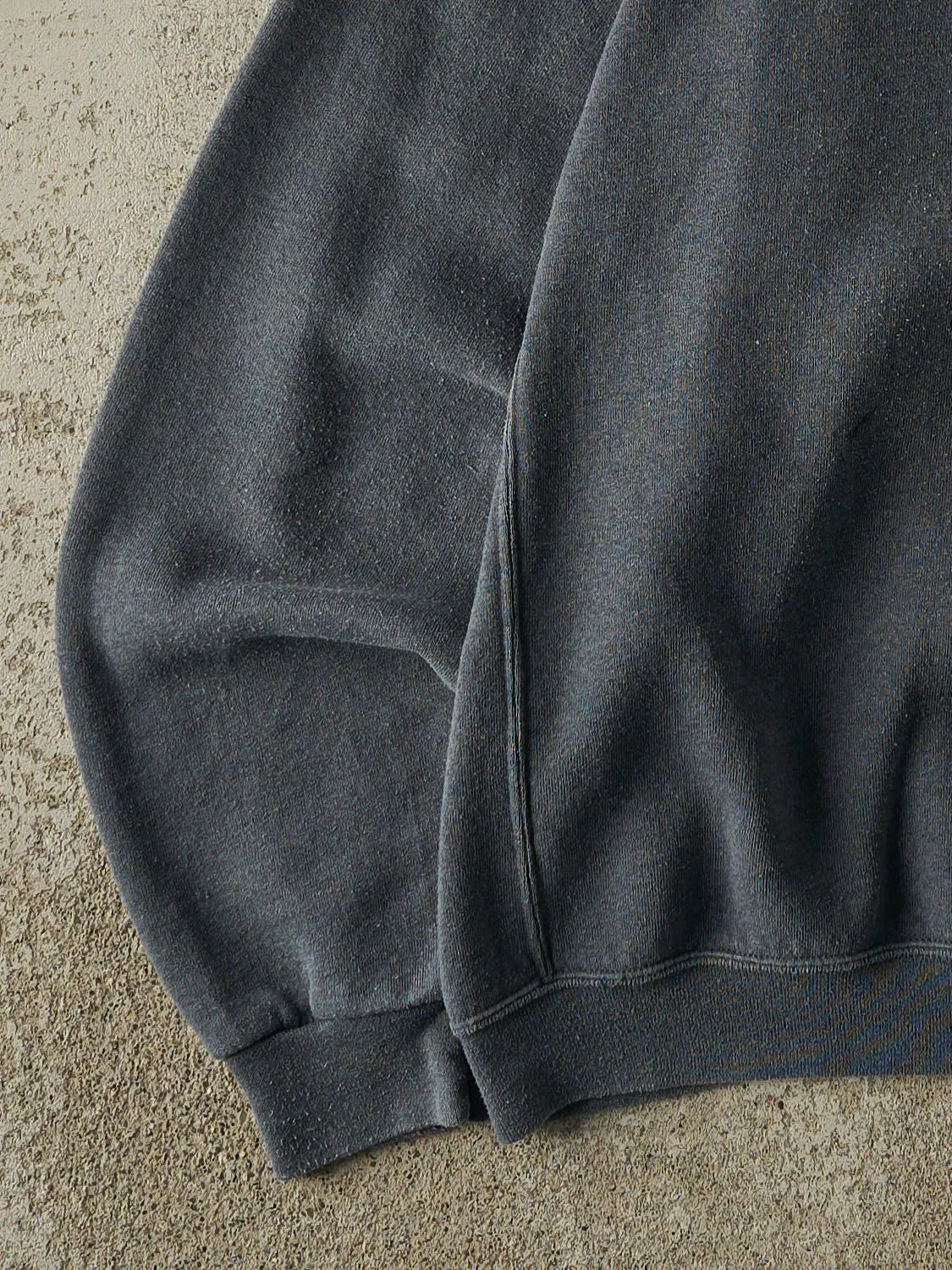 Vintage Y2K Charcoal Grey Russell Athletic Blank Crewneck (L/XL) sold by Rebalance Vintage product image thumbnail 3